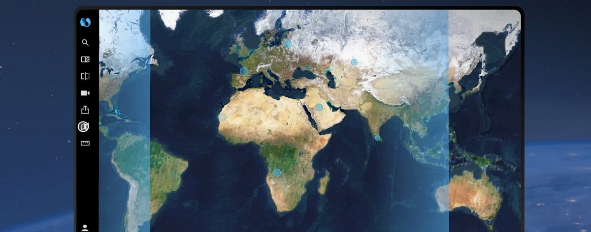Image satellite du monde sur la plateforme Nimbo par Kermap